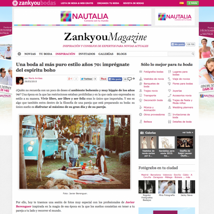 Boda Boho Chic Zankyou Bodas Wedding Magazine