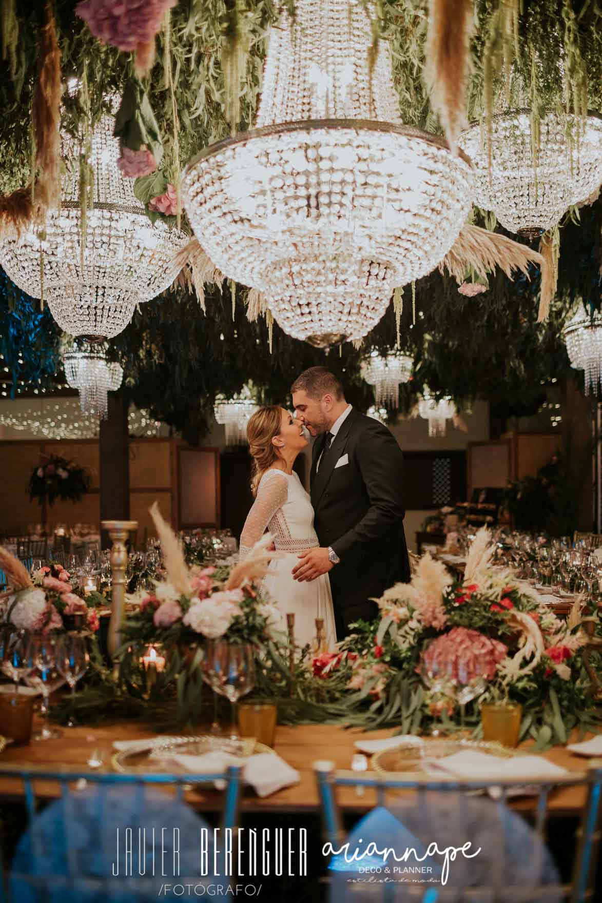 lamparas de cristal para tu boda